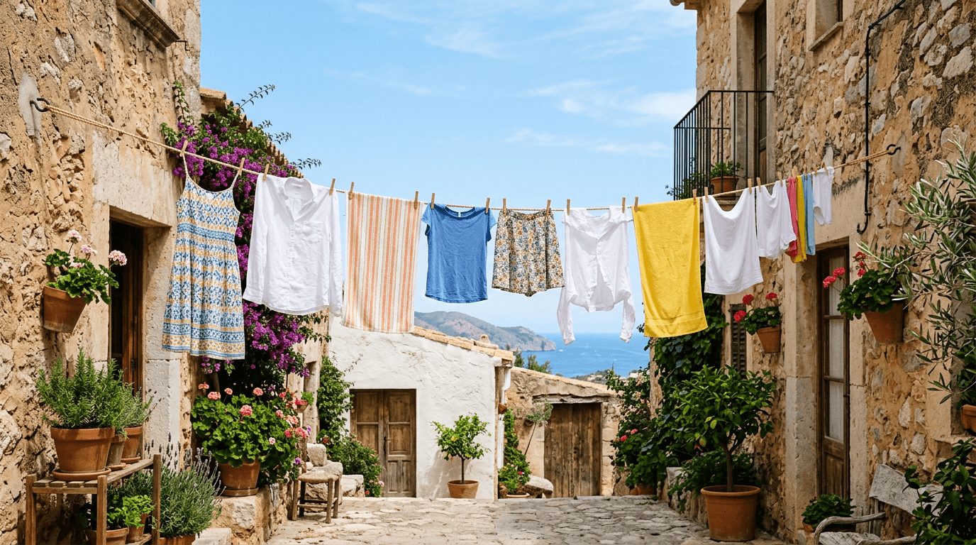 Astuces pour un fil à linge bien tendu dans le temps