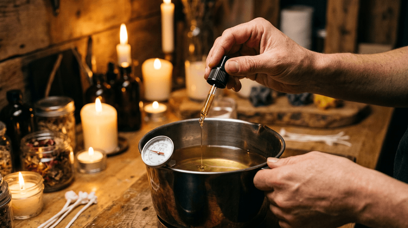 Le bon moment pour incorporer le parfum dans la cire Le bon moment pour incorporer le parfum dans la cire