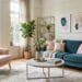 Comment associer le bleu canard et le rose poudré en décoration ?