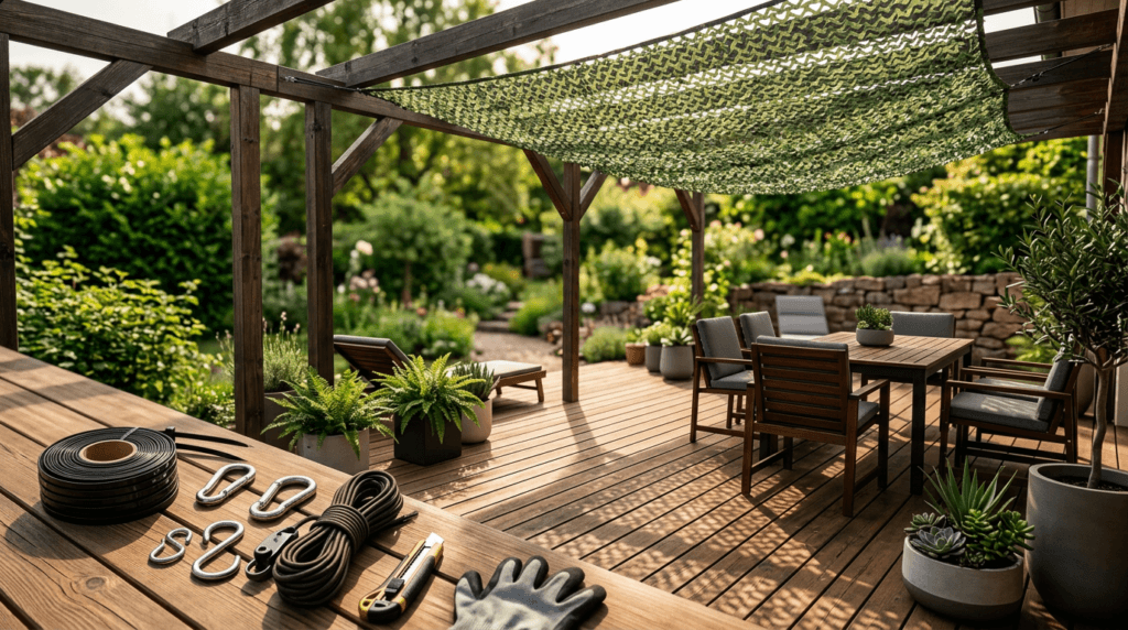 Comment installer un filet de camouflage sur une terrasse ? Comment installer un filet de camouflage sur une terrasse ?