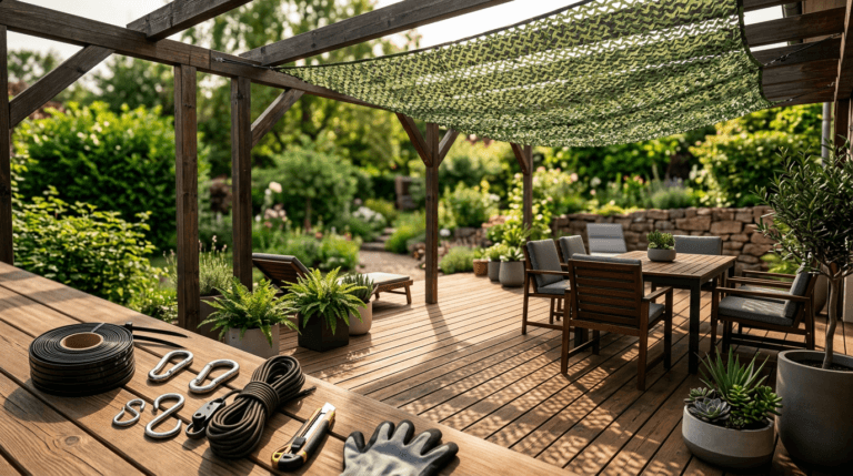 Comment installer un filet de camouflage sur une terrasse ? Comment installer un filet de camouflage sur une terrasse ?