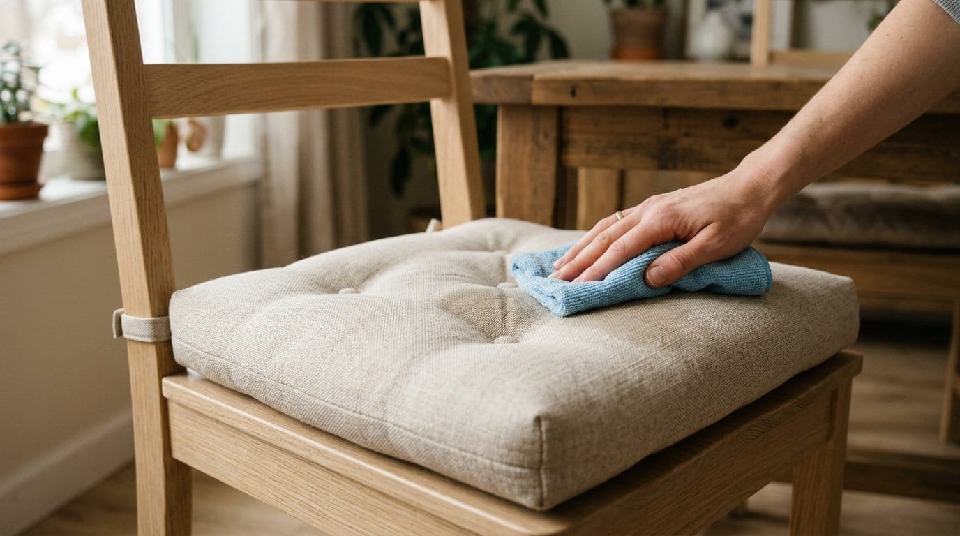 Coussin de chaise confortable et facile à entretenir