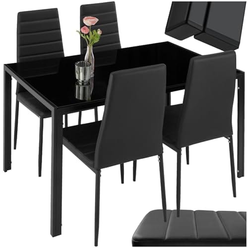 Ensemble Table et Chaises Design Noir Ensemble Table et Chaises Design Noir
