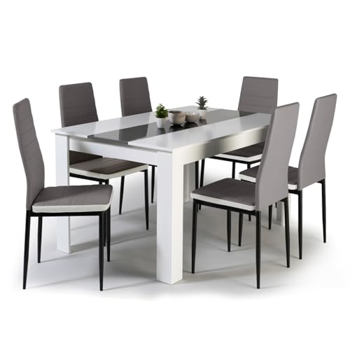Ensemble Table à Manger Georgia et Chaises Romane Ensemble Table à Manger Georgia et Chaises Romane