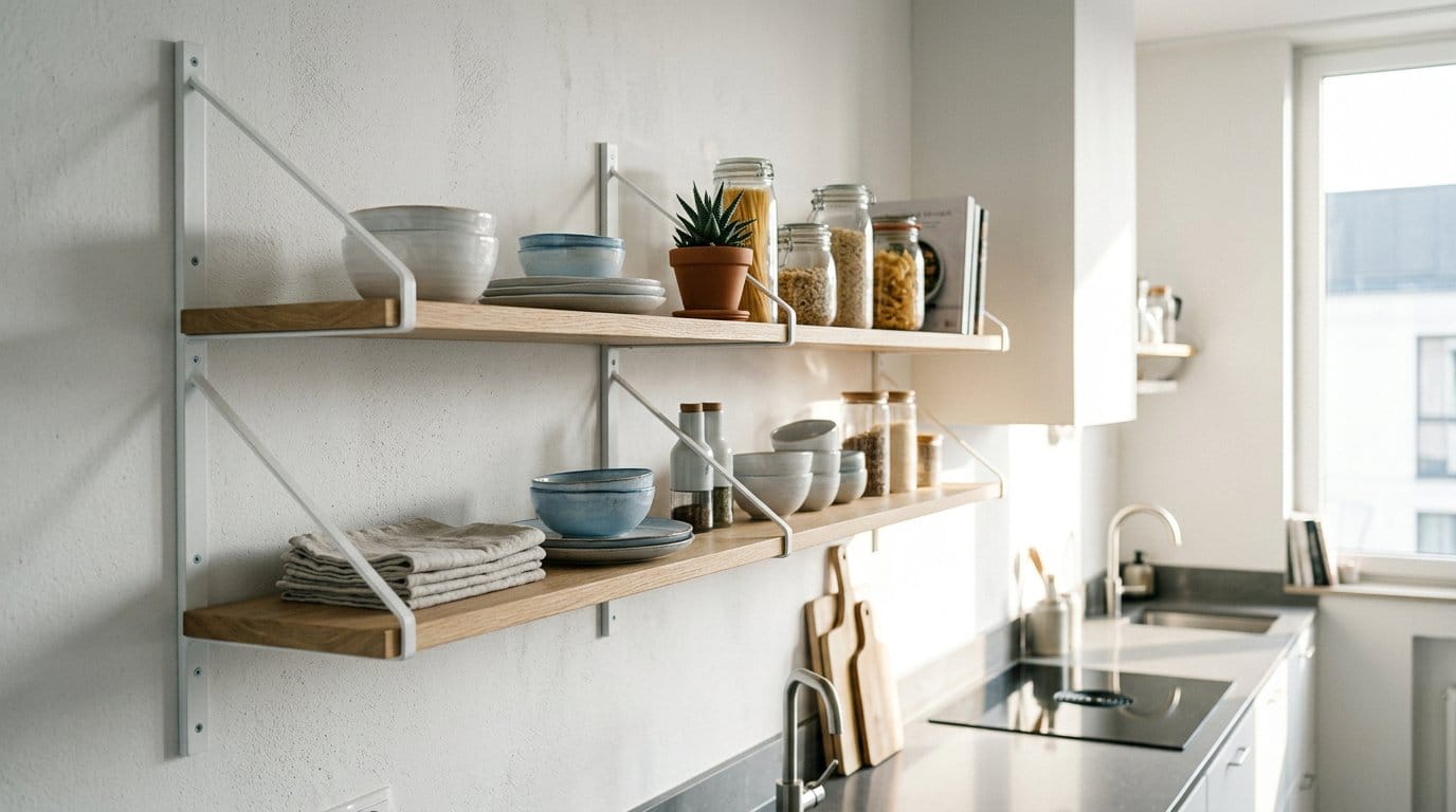 Optimisation du rangement avec une étagère murale Optimisation du rangement avec une étagère murale