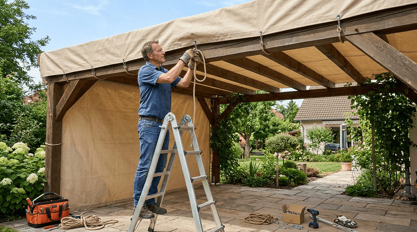 Installer sa bâche de pergola soi-même Installer sa bâche de pergola soi-même