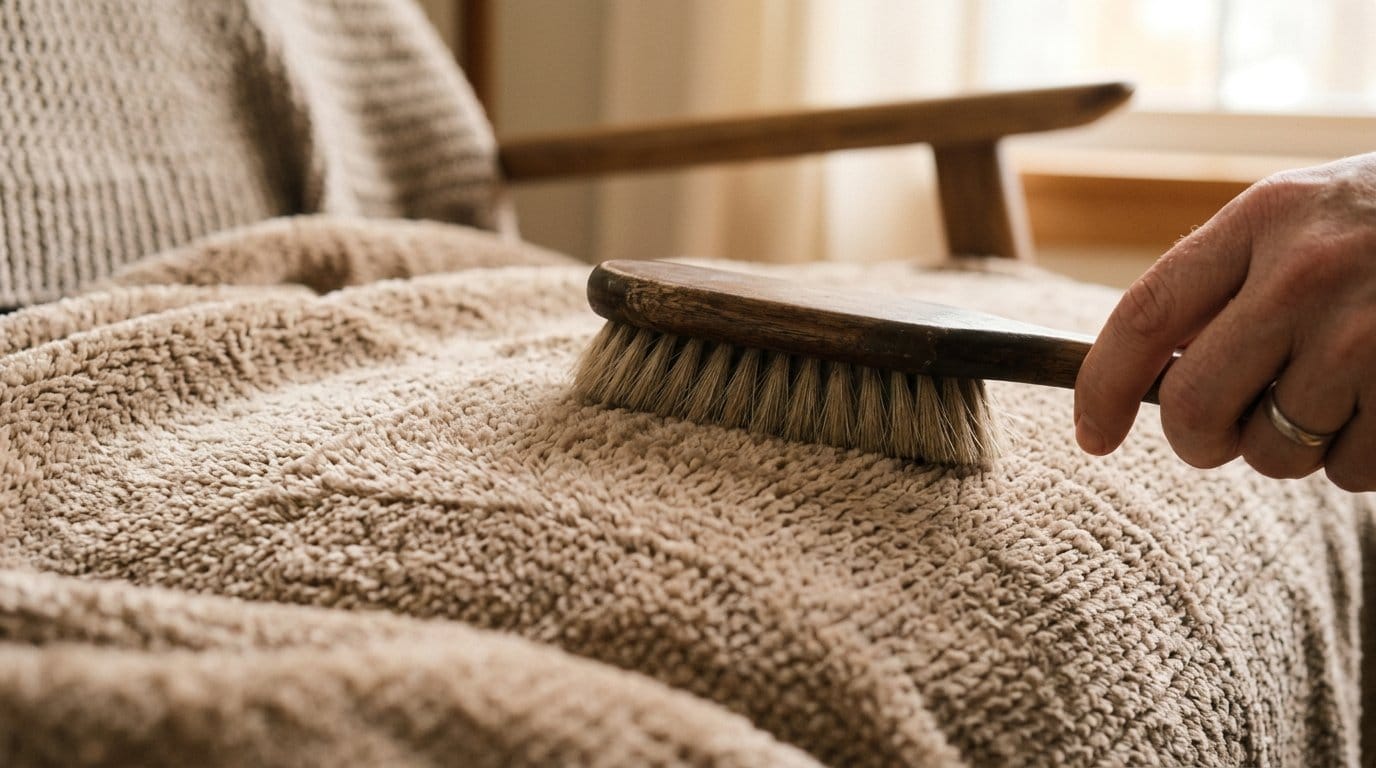 Brosse à poil doux pour nettoyer la Laine chenille
