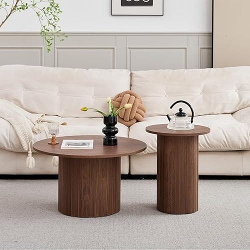 Lot de 2 Tables Basses Rondes GrandCA Lot de 2 Tables Basses Rondes GrandCA
