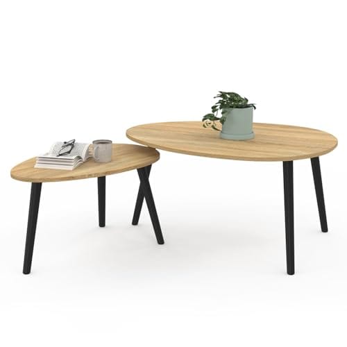 Lot de 2 Tables Bassistes Gigognes Gaia Lot de 2 Tables Bassistes Gigognes Gaia