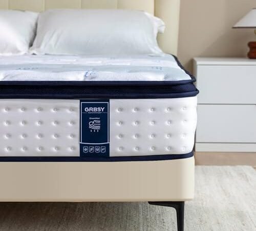 Matelas Hybride Grbsy H4 7 Zones de Soutien