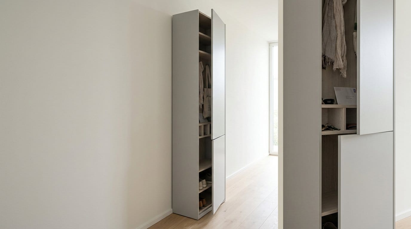 Meuble de rangement pour entrée étroite pratique