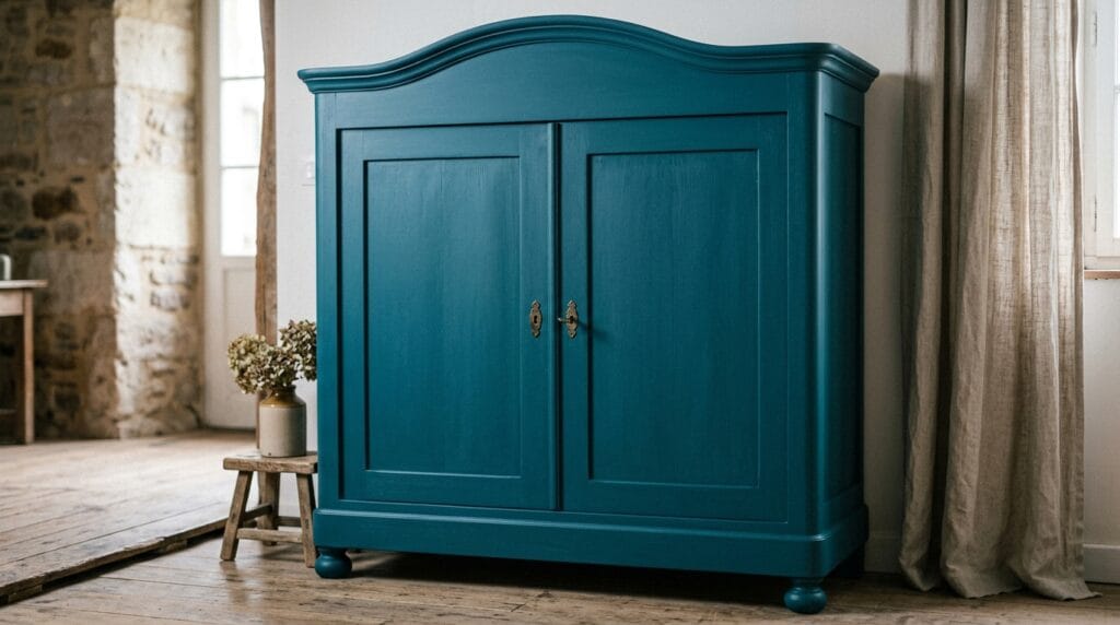 Meuble Louis Philippe relooké en couleur moderne