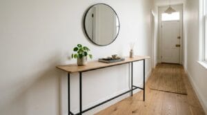 Meubles pratiques pour aménager une entrée étroite