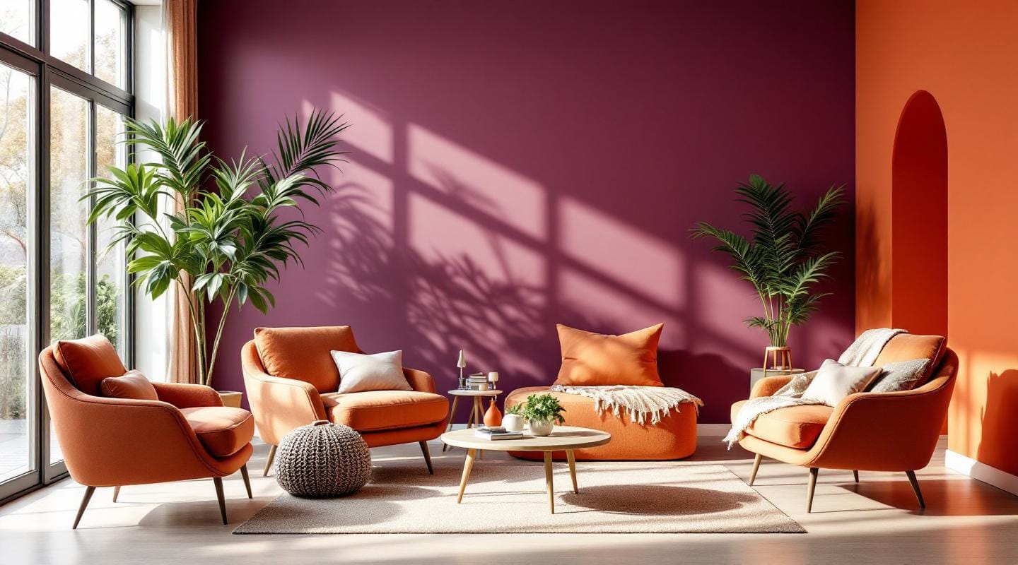 Orange et violet en décoration : pourquoi ça marche ? Orange et violet en décoration : pourquoi ça marche ?