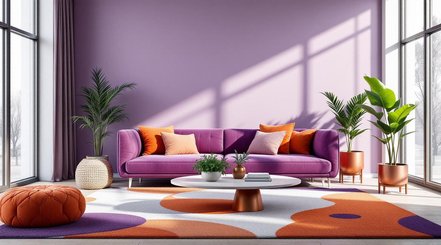 Orange et violet en décoration pourquoi oser cette association de couleurs ?