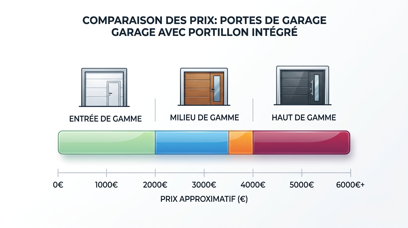 Quels prix envisager pour une porte de garage avec portillon ? Quels prix envisager pour une porte de garage avec portillon ?