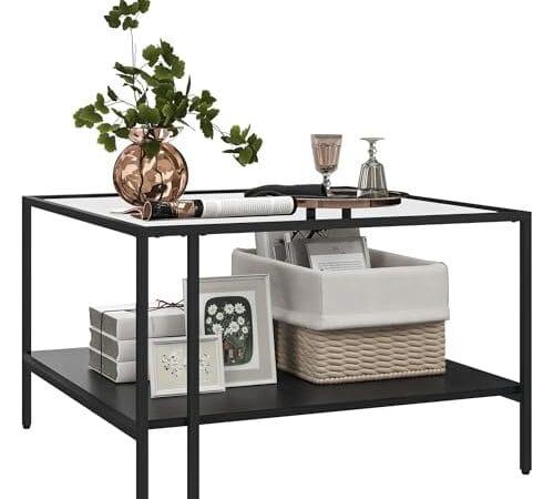 Table Basse Carrée en Verre Trempé Table Basse Carrée en Verre Trempé