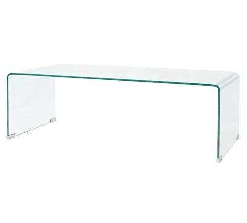 Table Basse en Verre Trempé Élégante Table Basse en Verre Trempé Élégante