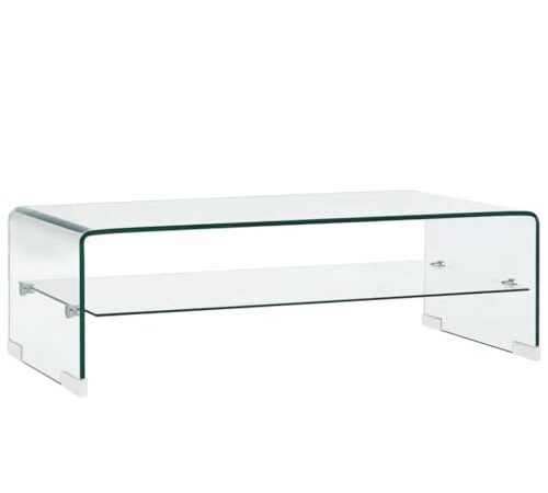 Table Basse en Verre Trempé Minimaliste Table Basse en Verre Trempé Minimaliste