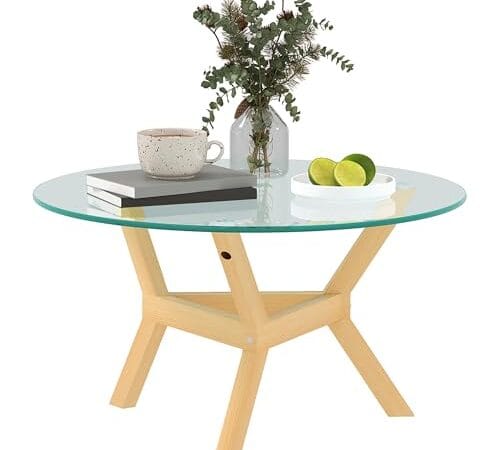 Table basse en verre trempé moderne