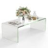 Table Basse en Verre Trempé Moderne Table Basse en Verre Trempé Moderne