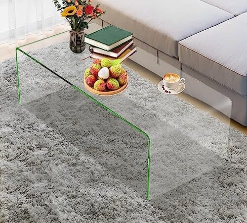 Table Basse en Verre Trempé Moderne Table Basse en Verre Trempé Moderne