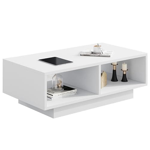 Table Basse Moderne en Bois Blanc Table Basse Moderne en Bois Blanc