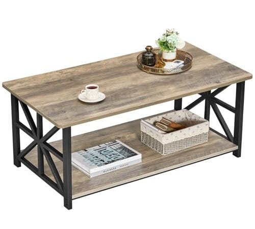 Table Basse Moderne GreenForest avec Rangement