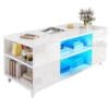 Table Basse Moderne LED Haute Brillance Table Basse Moderne LED Haute Brillance