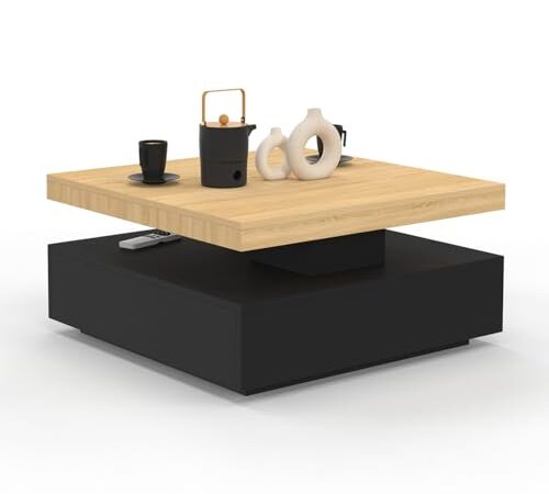 Table Basse Pivotante Thea en Bois Table Basse Pivotante Thea en Bois