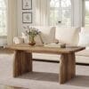 Table Basse Rectangulaire en Bois Élégante Table Basse Rectangulaire en Bois Élégante