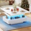 Table Basse Relevable avec LED Intégrées Table Basse Relevable avec LED Intégrées