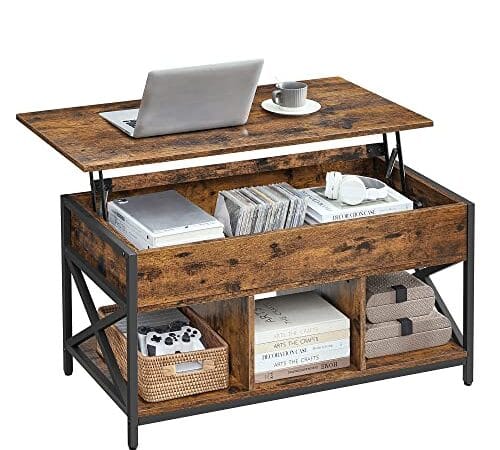 Table Basse Relevable avec Rangement Table Basse Relevable avec Rangement