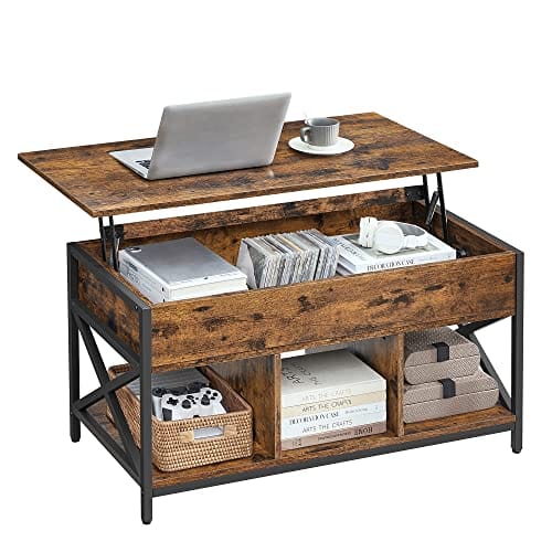 Table Basse Relevable avec Rangement Table Basse Relevable avec Rangement