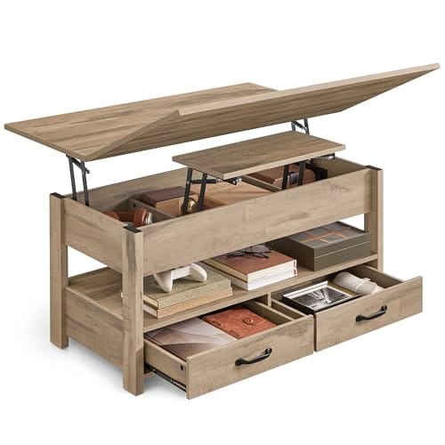 Table Basse Relevable avec Rangement Pratique Table Basse Relevable avec Rangement Pratique