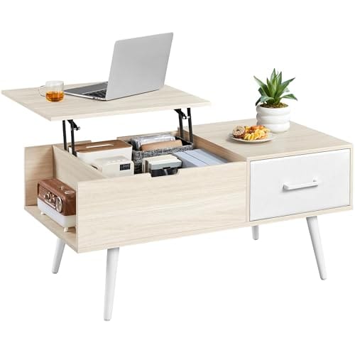 Table Basse Relevable avec Tiroirs Table Basse Relevable avec Tiroirs