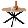 Table Basse Ronde Alix 70 cm Bois Noir Table Basse Ronde Alix 70 cm Bois Noir