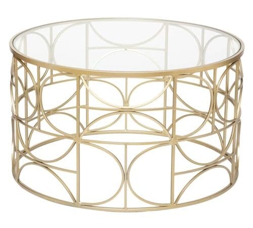 Table Basse Ronde Atmosphera en Verre Table Basse Ronde Atmosphera en Verre