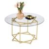 Table Basse Ronde en Verre 80 cm Table Basse Ronde en Verre 80 cm