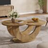 Table Basse Ronde Moderne de 46 pouces Table Basse Ronde Moderne de 46 pouces