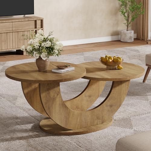 Table Basse Ronde Moderne de 46 pouces Table Basse Ronde Moderne de 46 pouces