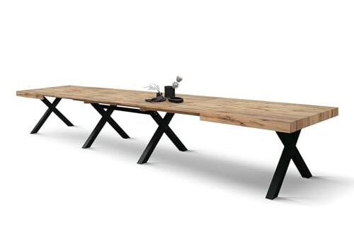Table Extensible Roberta en Chêne Rustique