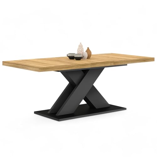 Table à Manger Extensible Alicia Noir Table à Manger Extensible Alicia Noir