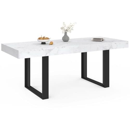 Table à Manger Extensible Phoenix Effet Marbre