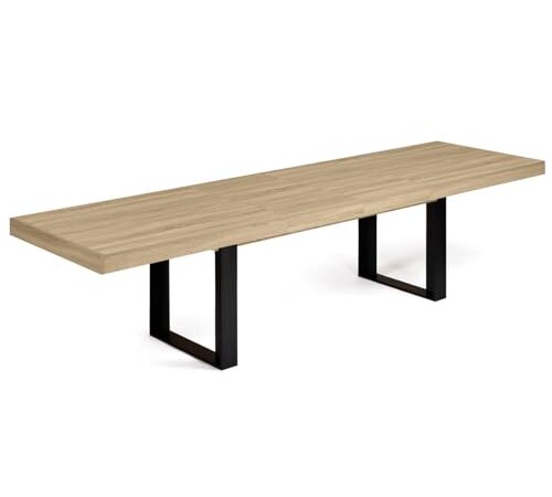 Table à Manger Extensible Phoenix Noir Bois