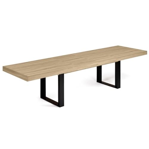 Table à Manger Extensible Phoenix Noir Bois Table à Manger Extensible Phoenix Noir Bois