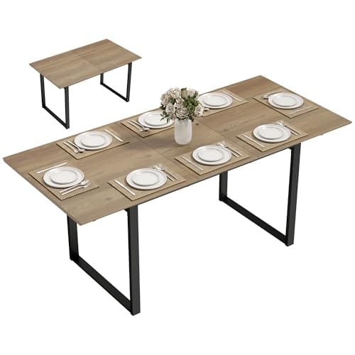 Table à Manger Extensible Style Industriel Table à Manger Extensible Style Industriel