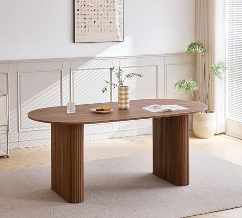 Table à Manger Ovale BenyLed 180x90cm Table à Manger Ovale BenyLed 180x90cm