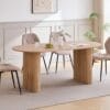 Table à Manger Ovale Moderne 180 cm Table à Manger Ovale Moderne 180 cm