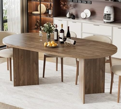Table à Manger Ovale Rétro 190x90cm
